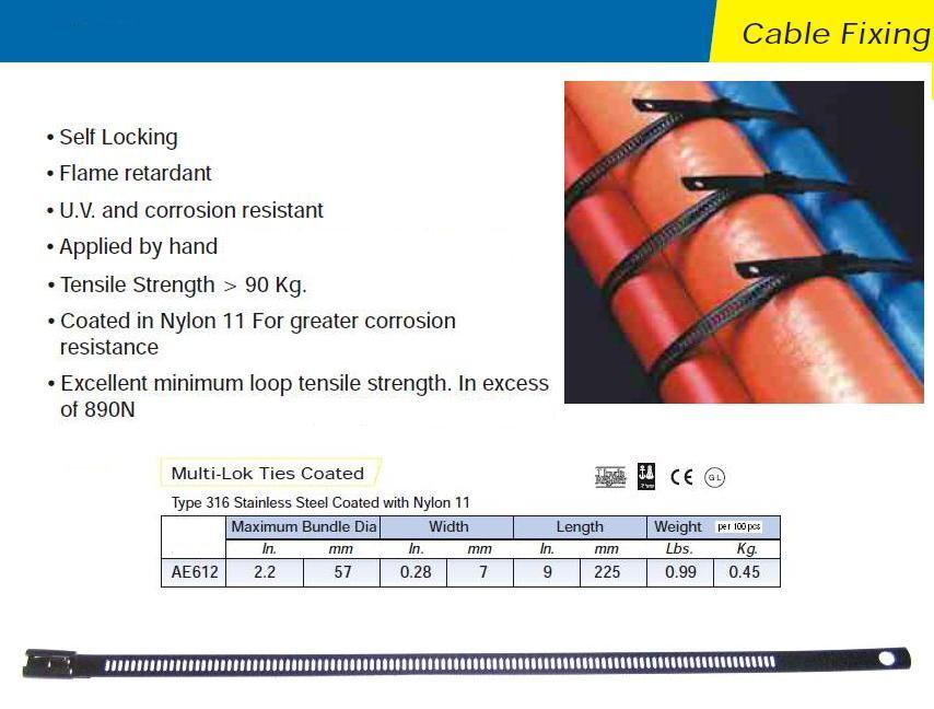     STAINLESS STEEL CABLE TIES INOX